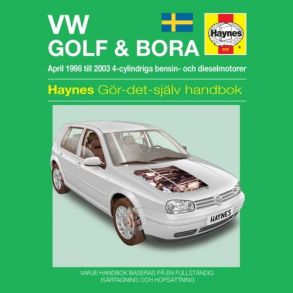 Reparationsbog Haynes - Volkswagen Golf IV & Bora (98 - 03) (Svensk Udgave)