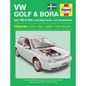 Reparationsbog Haynes - Volkswagen Golf IV & Bora (98 - 03) (Svensk Udgave)