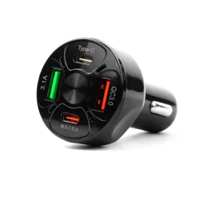 USB Hurtig Oplader 4x USB (USB A + USB C) - Fast Charge - Universal 12V