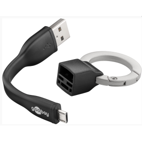 Nglering med Micro-USB kabel - Lngde 8,5 cm.