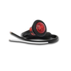 LED Markeringslygte Rd - 12-24V - Ledningslngde 20 cm - 1 stk