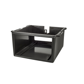 Radio Monterings Boks 2-DIN - Sort ABS Plast - Ml 220x225x113mm