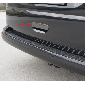 Hndtagscover Til Bagklap - VW T6 Multivan rg. 2015-2020 - Rustfri Stl Sort