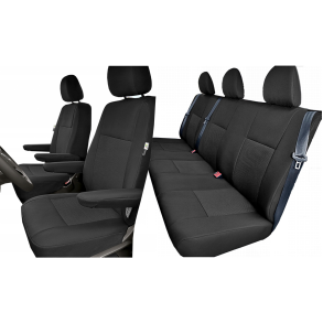 Skrddersyet Sdeovertrk - Komplet 1+1 & 1x bagsde - VW Transporter T5 & T6 rg. 2003->