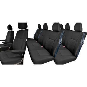 Skrddersyet Sdeovertrk - Komplet 1+1 & 2x bagsde - VW Transporter T5 & T6 rg. 2003->