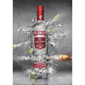 Retro Metalskilt - Smirnoff - Strrelse 20x30 cm