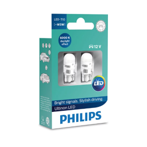 Philips Prer - Philips Ultinon LED W5W T10 - 6000K / 12V (2 stk)