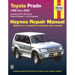 Reparationsbog Haynes - Toyota Landcruiser Prado 95 & 120 serie (1996-2009)