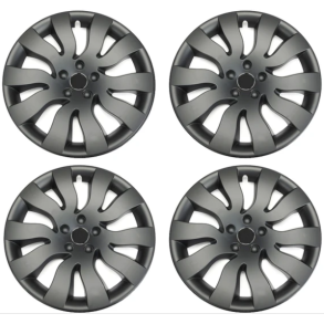 Hjulkapsler 4 stk - Tesla Model 3 Performance - Sort Mat Str. 18''