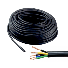 Autoledning 5-leder - Gummikabel 5x0,75 mm - Slges i lbende meter