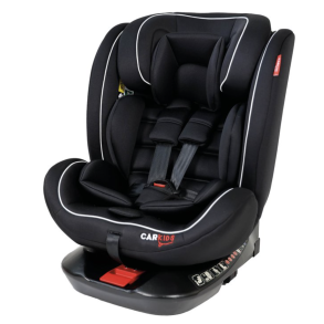 Autostol med Isofix & 360 base - Darcy I-Size sort & hvid - Brnehjde 40-150 cm
