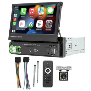 Autoradio 1DIN med 7'' skrm & bakkamera - CarvillZ 9610W - Trdls Apple Carplay & Android Auto