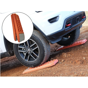 Frikrselsplader Universal - Rescue Track Extra Strong Aluminium - Orange 2 stk (85x25 cm)