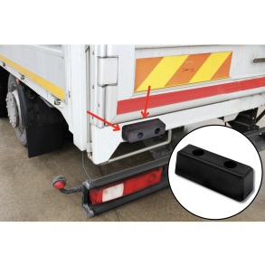 Gummibuffer 190x63 mm - Hrd, robust & kraftig gummimateriale - Universal 1 stk.