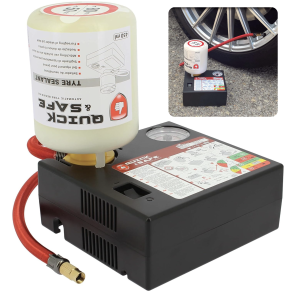 Dkreparationskit Universal 12V - Kompressor (180W) & lappegele - 450 ml. (inkl. adaptere)