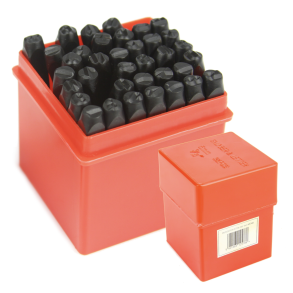 Prgestempler / Mrkestempel Stl - 5 mm 36 Dele - A-Z & 0-9