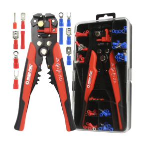 Krympetang / Kabelskotang St - Med 100 Kabelsko - Hj Kvalitet AWG 10-22, 0.2-6 mm