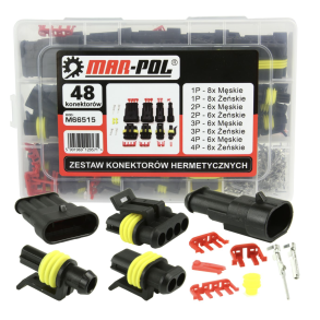 Multistik vandtt sortiment - 48 komplette multistik - Leveres i praktisk opbevaringskasse