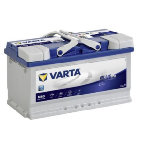 Bilbatteri - VARTA Blue Dynamic EFB N80 - 580 500 080 (12 volt, 80 amp)