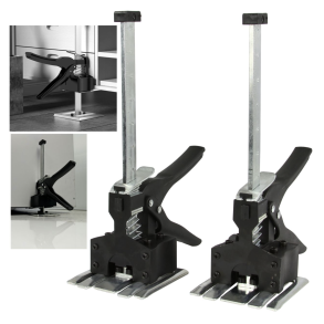 Spndesttter 23 cm - Stl & aluminium 2 stk. - Kapacitet 160 kg.