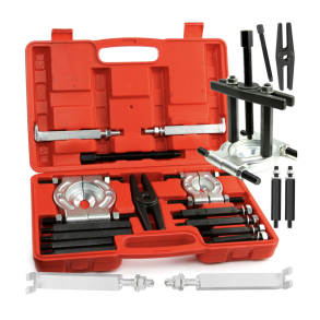 Lejeaftrkker st universal 14 dele - Robust kulstofstl - Leveres i opbevaringskasse 