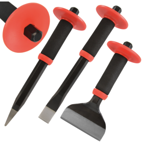 Sten- eller murmejsler 3 dele - Ergonomisk hndtag - Robust & holdbar