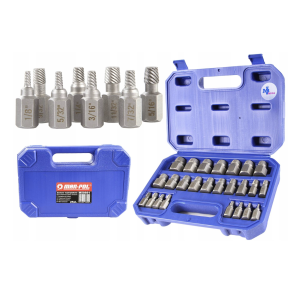 Skrueudtrkker st 25 dele - Universal 1/8''-7/8'' - Leveres i praktisk opbevaringskasse
