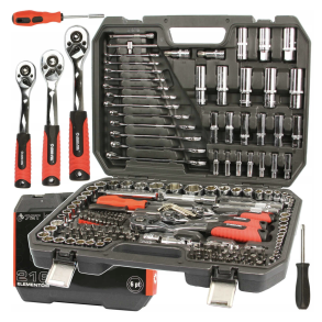 Topngle- & vrktjsst 216 dele - Hj kvalitet - Praktisk Opbevaringsboks