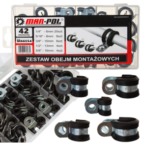 Rrbjle med isolering sortiment 42 stk. - Str. 6-16 mm