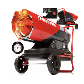 Diesel varmekanon 40 kW / 230V - Indbygget termostat & temperaturregulering - 19 liters tank