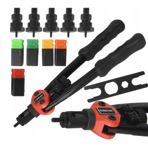 Gevindnitte tang 300 mm - Inkl. 5 Mundstykker M3-M8 - Holdbar & Robust Materiale