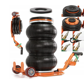 Donkraft pneumatisk 3500 kg med kort arm - Robust og drevet af trykluft - L�fteh�jde 13,5-41 cm