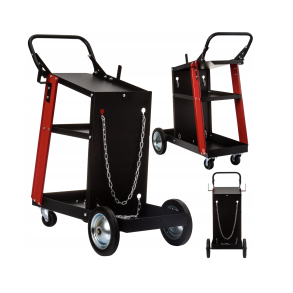 Svejsevogn 3-lags - Med 360� drejbare hjul - Maks. belastning 60 kg.