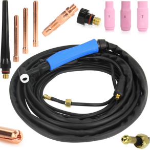 TIG br�nder med ventil 10/25 - WP-17V / SR17V - L. 5 meter kabel