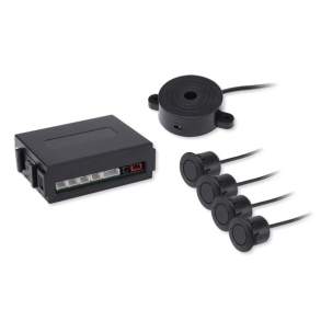 Rear parking sensor system - Complete universal sensor kit - 4x digital sensors for the rear bumper (front-fit installation)