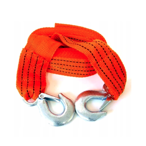 Sl�betov orange med 2x kroge - Maks. Tr�k 1500 kg - L�ngde  4 meter