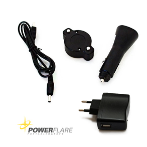 Opladers�t til Powerflare - USB/12V/230V