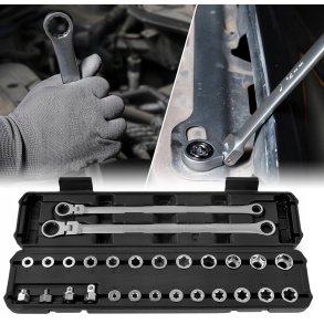 Skraldenglest 27 dele - Kraftig krom vanadiumstl - Leveres i opbevaringskasse