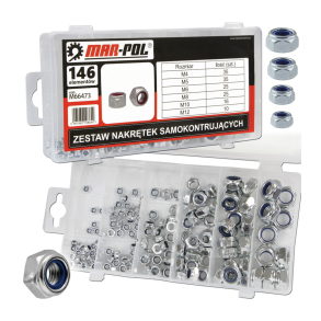 Selvlsende mtrikker Galvaniserede - Sortiment af 146 stk