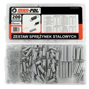 Fjederst universal 200 stk. - Hj styrke & elasticitet  - Leveres i opbevaringskasse