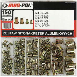 Nittemtrik sortiment stl 150 stk. - Leveres i opbevaringskasse