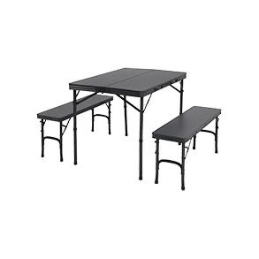 Picnicbord med b�nke - Campart TA-0870 - Vejrbestandigt aluminium 