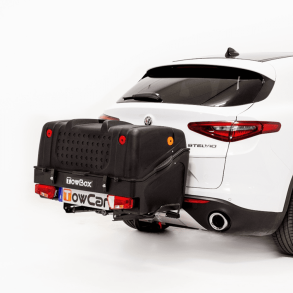 Anhngerboks Sort - Towbox V1 Black Edition - Kapacitet 280 liter