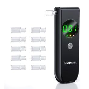 Alkoholtester med mundstykker - Powertrend Promillo - Mleomrde 0,00-1,9  BAC