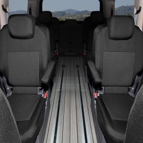 Skrddersyet sdeovertrk - VW Multivan rg. 2021-> - Komplet st til 7 sder