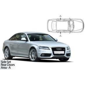 Solgardiner UV - Car Shades - Audi A4 (B8) 4drs. rg. 2008-2015 (Kun til sideruder)