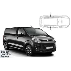 Solgardiner UV - Car Shades - Citroen Spacetourer rg. 2016-> (Kun til sideruder)