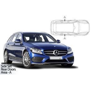 Solgardiner UV - Car Shades - Mercedes C-klasse Kombi (S205) rg. 2014-> (Kun til sideruder)