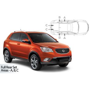 Solgardiner UV - Car Shades - Ssangyong Korando 5-Drs. rg. 2010-2019