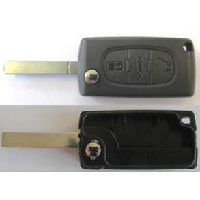 Key Housing - Citr�en - 3 Button Remote Housing - Without Battery Holder